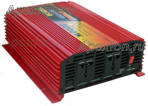 Инвертор преобразователь напряжения Power Inverter 12-220V, 3000W